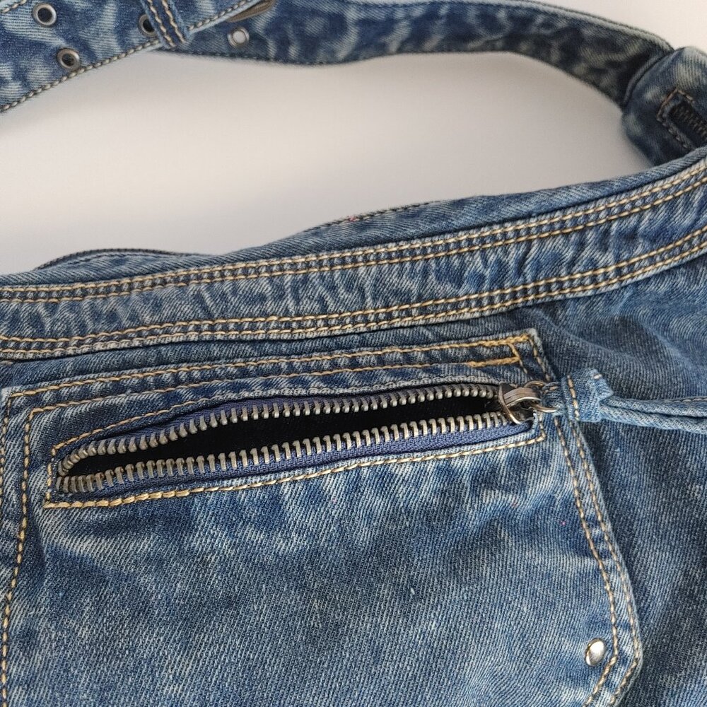 Denim Purse Hobo Crossbody - Picture 4 of 14